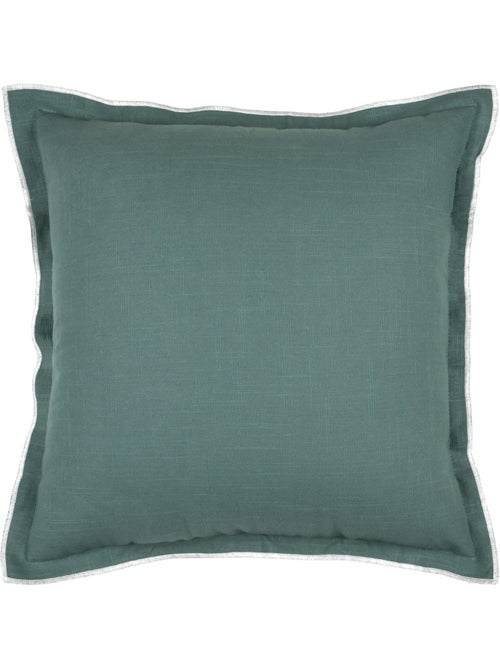 Coussin coton volant plat feston noir - Kiabi Coussin coton volant plat feston noir - Kiabi