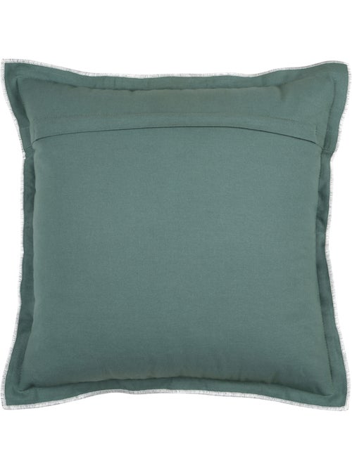 Coussin coton volant plat feston noir - Kiabi Coussin coton volant plat feston noir - Kiabi