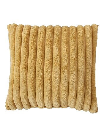 Coussin cottele effet velours