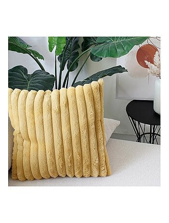 Coussin cottele effet velours