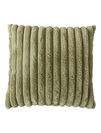 Coussin cottele effet velours