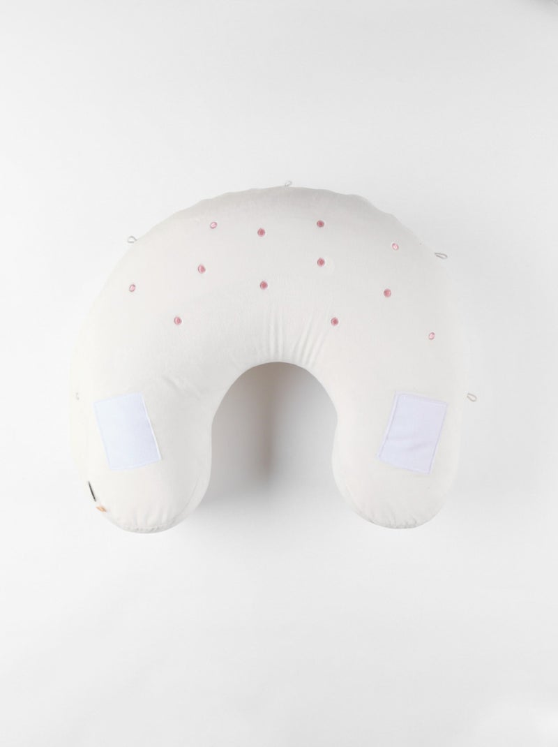 Coussin d'activités Veloudoux® Popsie, évolutif Noukie's Blanc - Kiabi