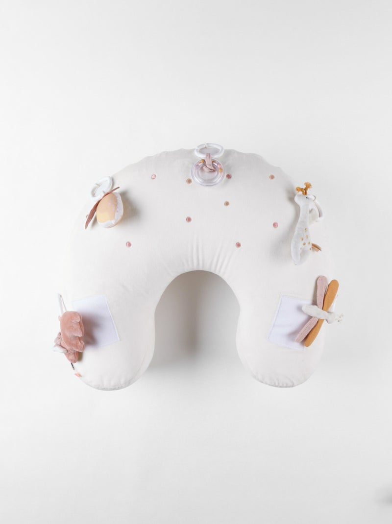 Coussin d'activités Veloudoux® Popsie, évolutif Noukie's Blanc - Kiabi