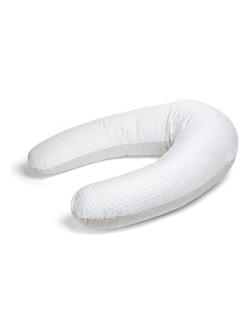 Coussin d'allaitement Bebe évolutif GRIS 160 CM - Déhoussable avec remplissage mircrofibres Gris - Kiabi