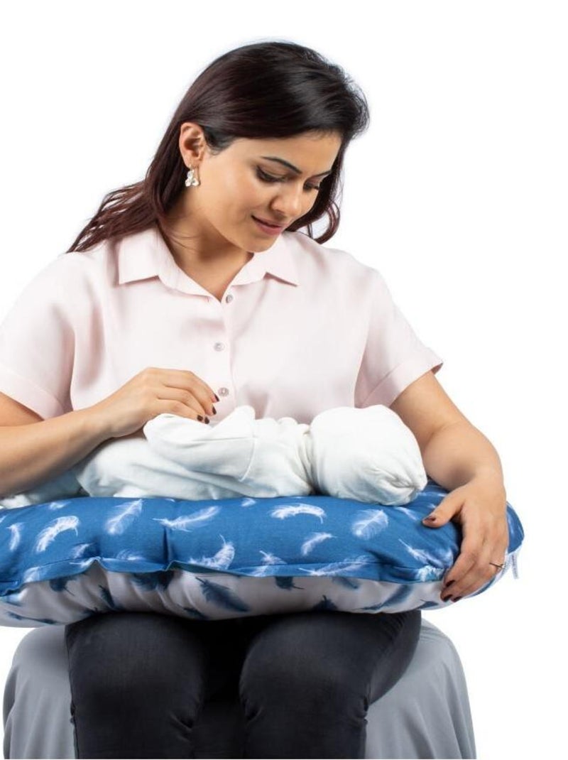 Coussin d'allaitement Bleu - Kiabi