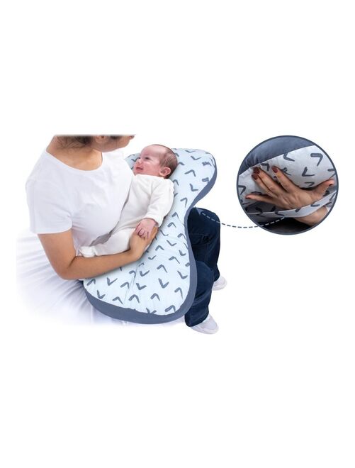Housse de coussin d'allaitement confort évolutif coton - Gris - Kiabi -  47.90€