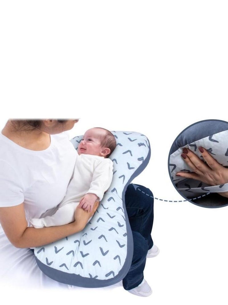 Coussin d'allaitement Bleu - Kiabi