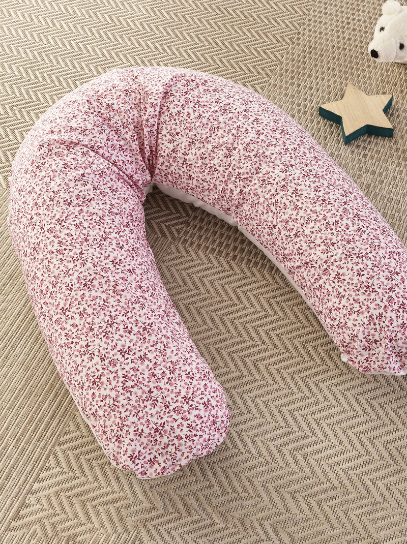 Coussin d'allaitement déhoussable Rose - Kiabi