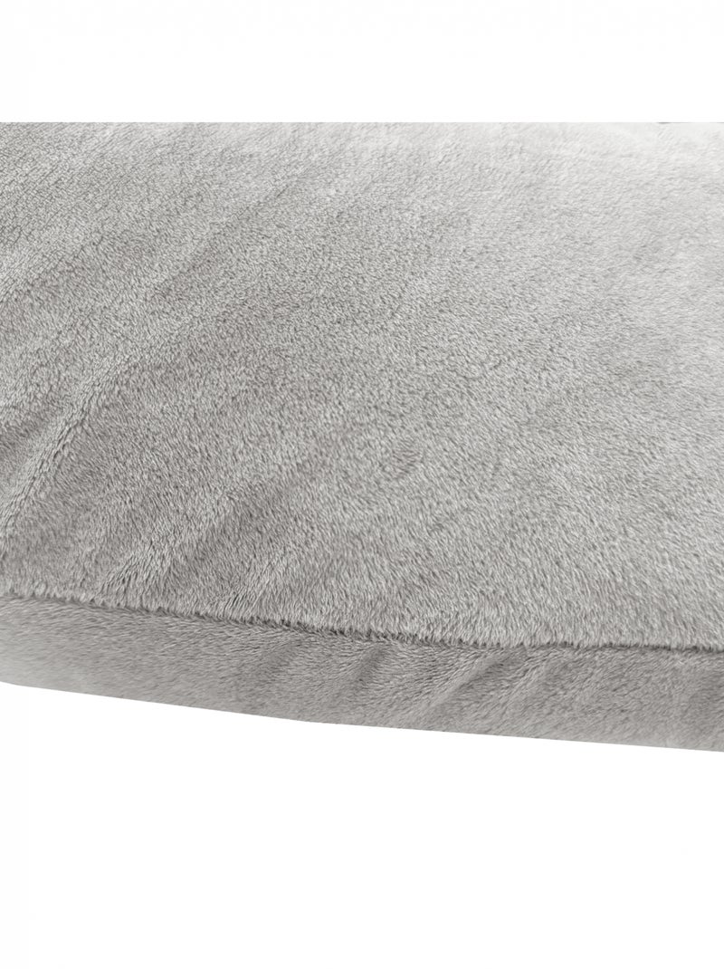 Coussin d'allaitement en velours XL - 205 cm Gris - Kiabi