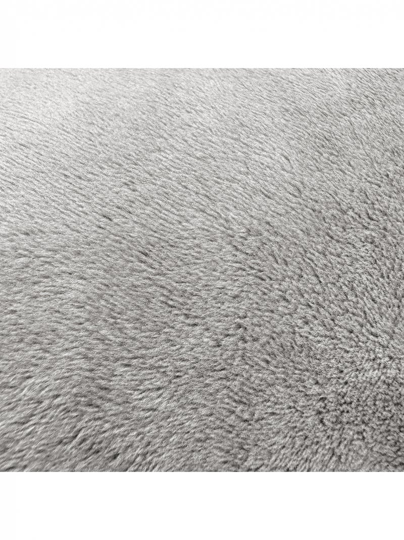 Coussin d'allaitement en velours XL - 205 cm Gris - Kiabi