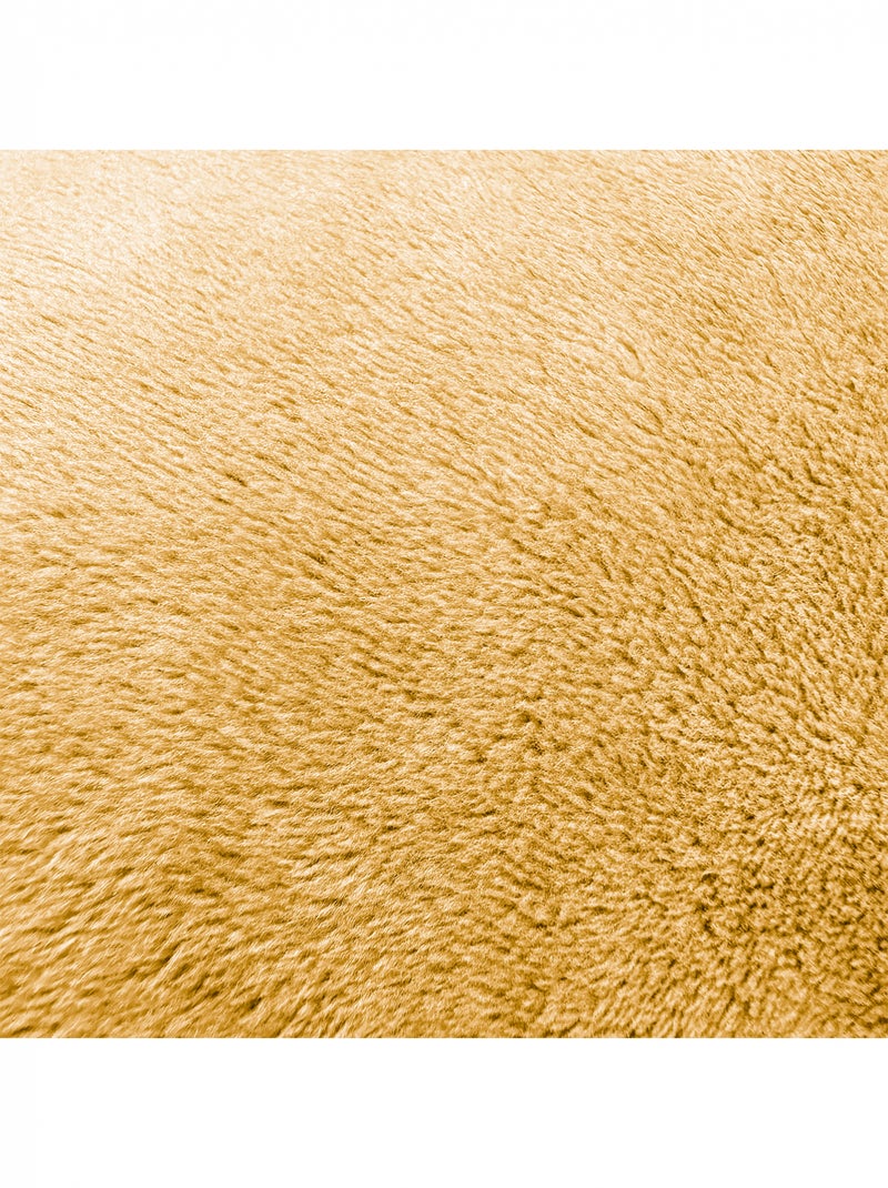 Coussin d'allaitement en velours XL - 205 cm Moutarde - Kiabi