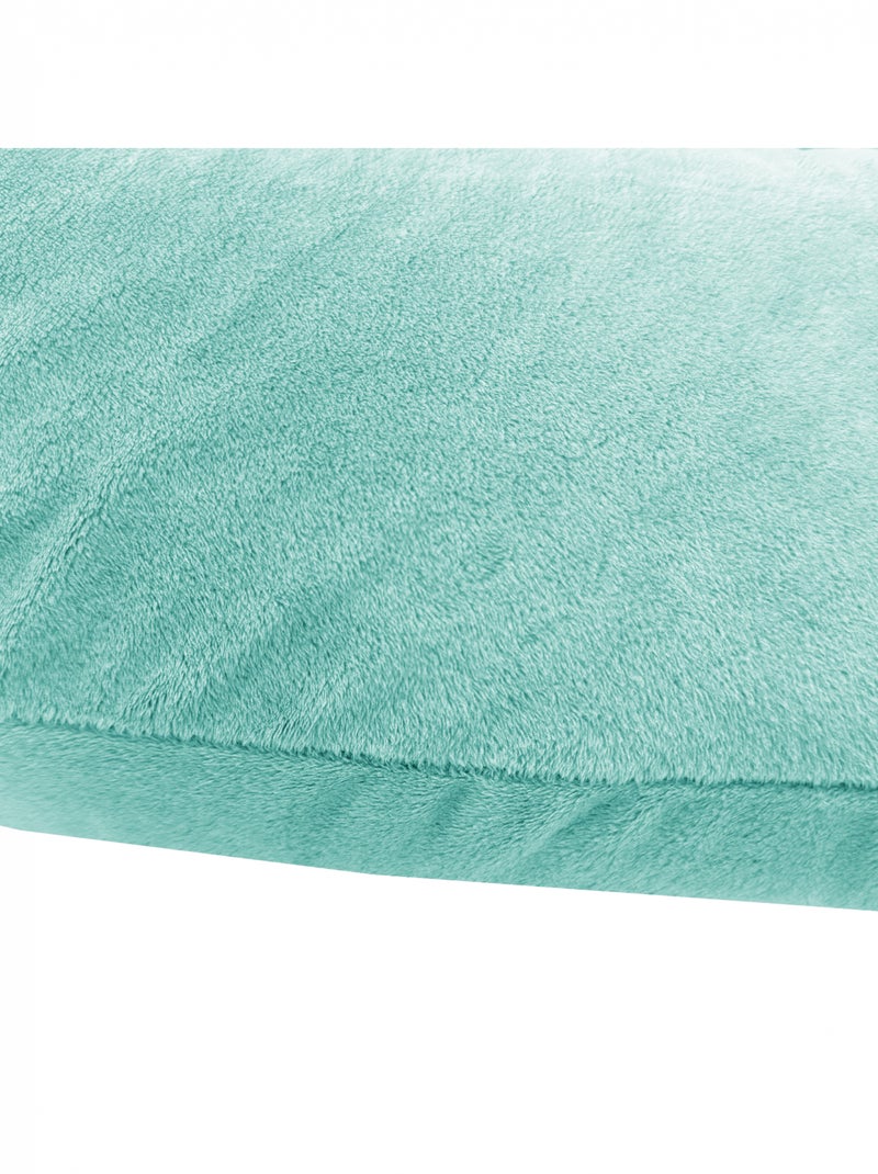 Coussin d'allaitement en velours XL - 205 cm Vert forêt - Kiabi