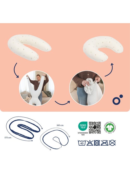 Coussin d'allaitement et de grossesse 2 en 1 twisty 'doomoo' - Kiabi Coussin d'allaitement et de grossesse 2 en 1 twisty 'doomoo' - Kiabi