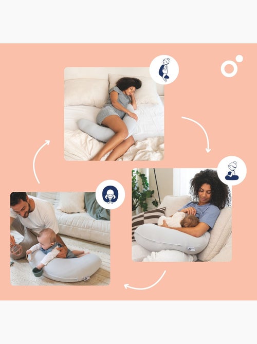 Coussin d'allaitement et de grossesse 2 en 1 twisty 'doomoo' - Kiabi Coussin d'allaitement et de grossesse 2 en 1 twisty 'doomoo' - Kiabi