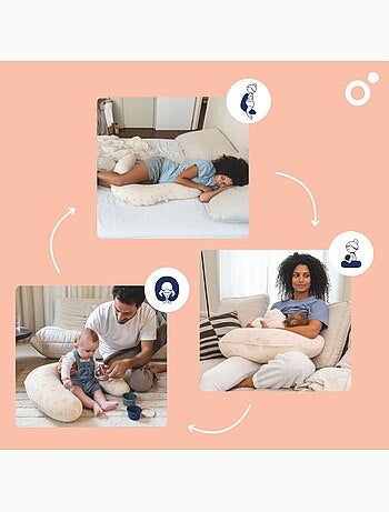 Coussin d'allaitement et de grossesse 2 en 1 twisty 'doomoo'