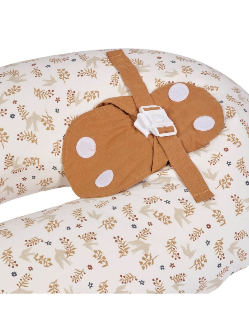 Coussin d'allaitement et de grossesse 3en1 Multirelax Colombes Ecru - Kiabi
