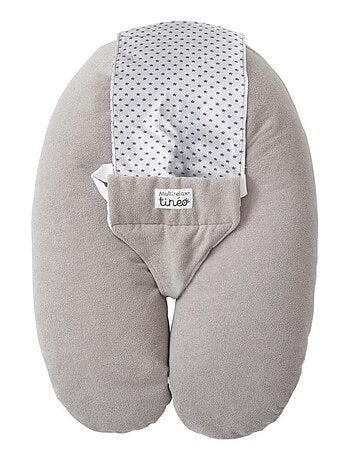 Tinéo - Coussin d'allaitement et de grossesse 3en1 Multirelax éponge Noisette