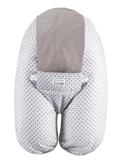 Coussin d'allaitement et de grossesse 3en1 Multirelax éponge gris/étoiles - Kiabi Coussin d'allaitement et de grossesse 3en1 Multirelax éponge gris/étoiles - Kiabi