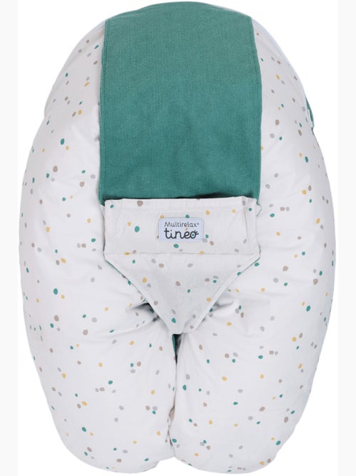 Coussin d'allaitement et de grossesse 3en1 Multirelax éponge vert pois - Kiabi
