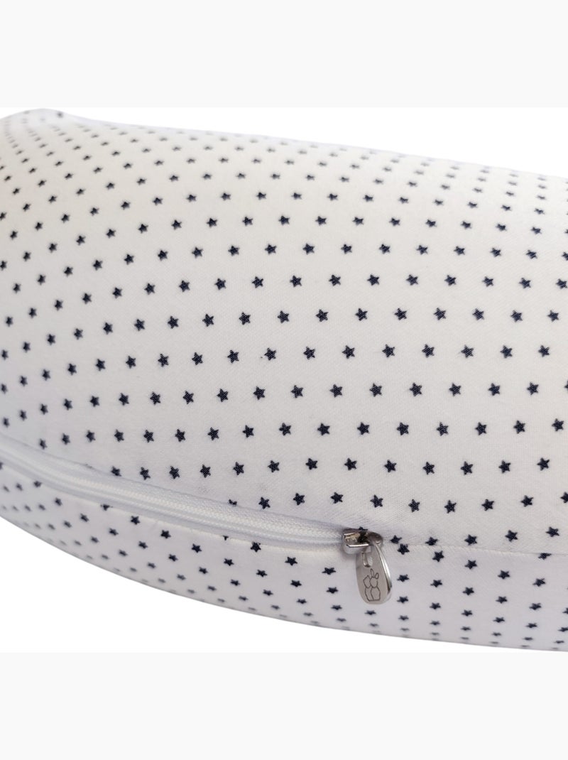 Coussin d'allaitement et de grossesse Blanc Bleu - Kiabi