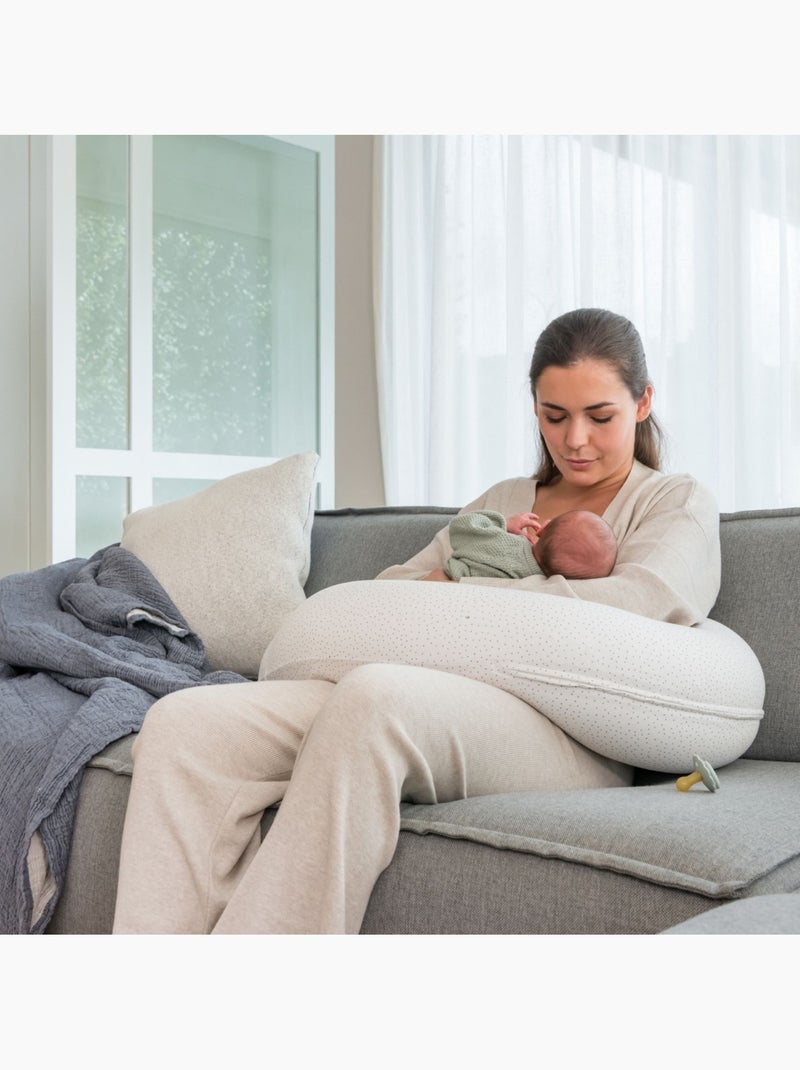 Coussin d'allaitement et de grossesse Buddy 'Doomoo' Argenté - Kiabi