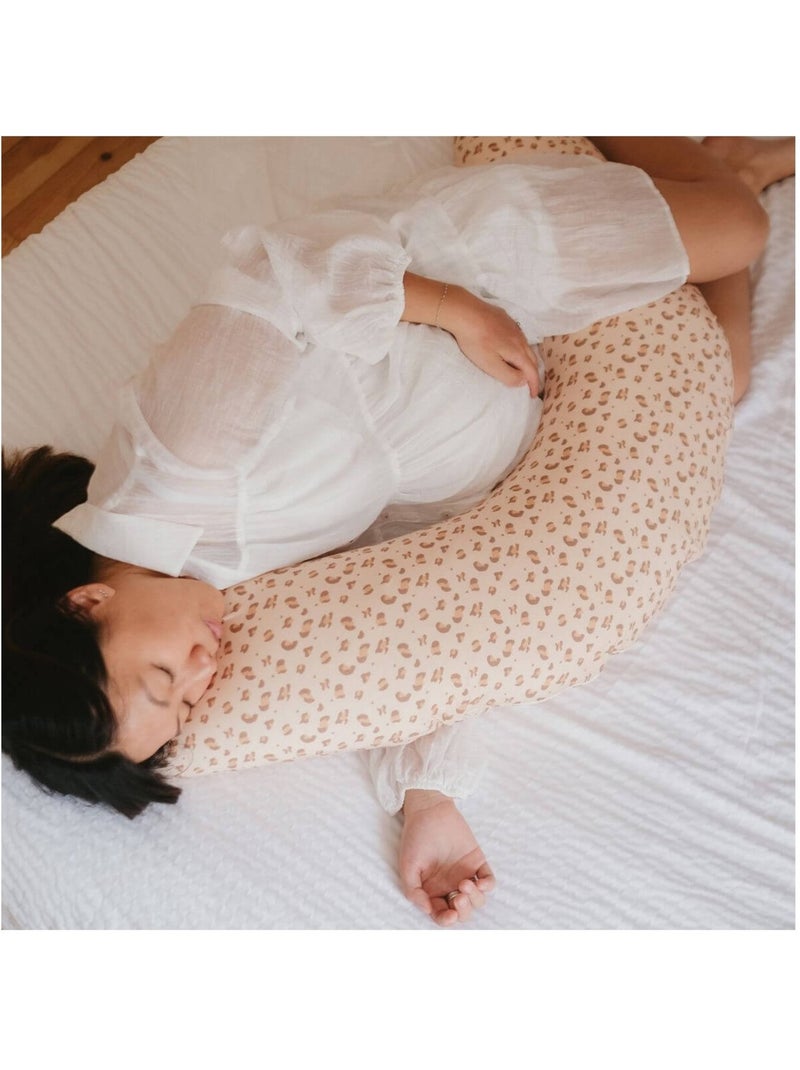 Coussin d'allaitement et de grossesse léopard Beige - Kiabi