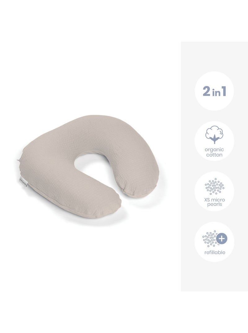Coussin d'allaitement et de grossesse Softy 'Doomoo' Beige - Kiabi