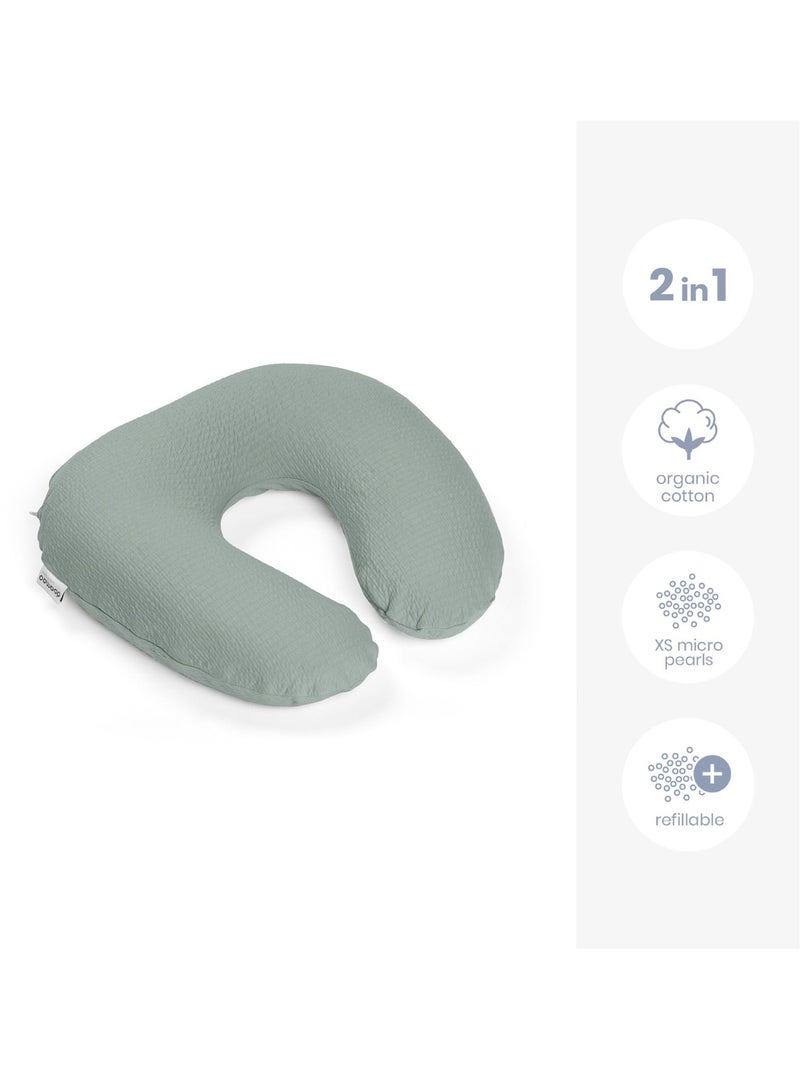 Coussin d'allaitement et de grossesse Softy 'Doomoo' Vert - Kiabi