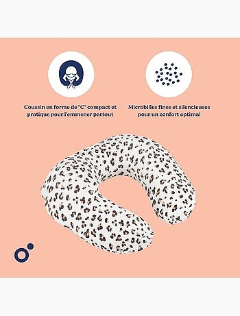 Coussin d'allaitement et de grossesse softy léopard