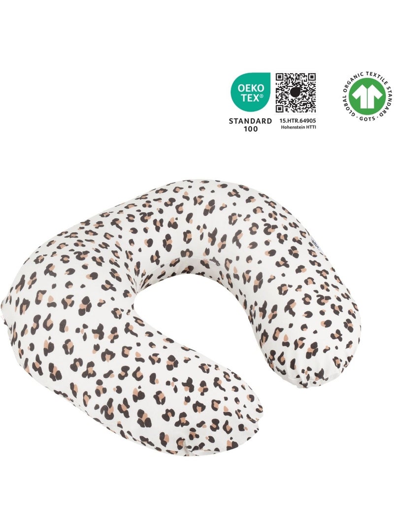Coussin d'allaitement et de grossesse softy léopard Écru/Marron - Kiabi