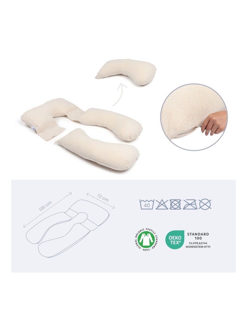 Coussin d'allaitement et de grossesse XXL MAXXY 'doomoo' Beige - Kiabi