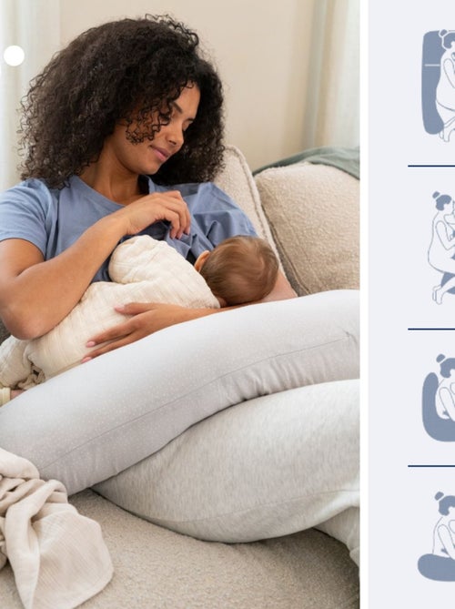 Coussin d'allaitement et de grossesse XXL MAXXY 'doomoo' - Kiabi