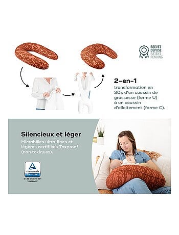 Coussin d'allaitement et de maternité B.Love 2 EN 1 'doomoo'