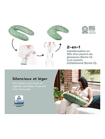 Coussin d'allaitement et de maternité B.Love 2 EN 1 'doomoo'