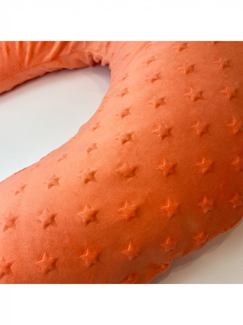 Coussin d'allaitement étoiles XL - 205 cm Rouge - Kiabi
