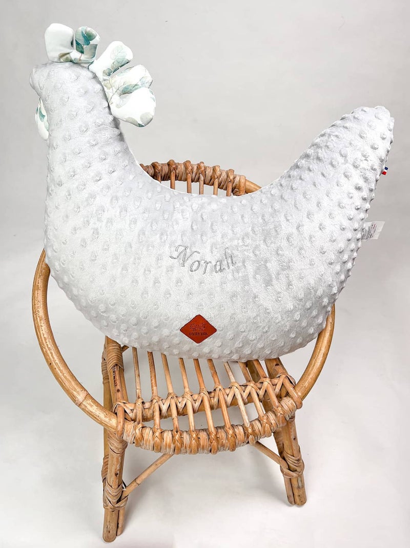 Coussin d'allaitement Poule, Eucalyptus SEVIRA KIDS Gris - Kiabi