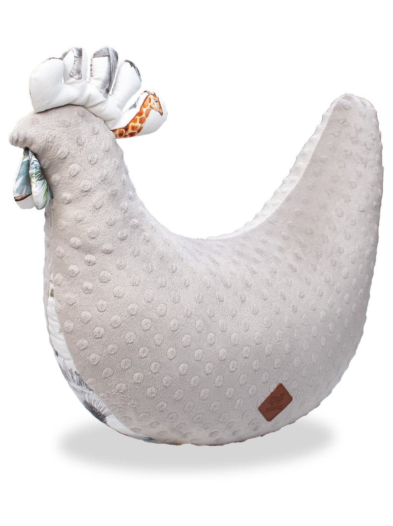 Coussin d'allaitement Poule, Safari SEVIRA KIDS Gris - Kiabi