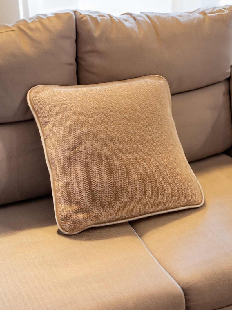 Coussin d'ameublement à chevrons Cuivre - Kiabi