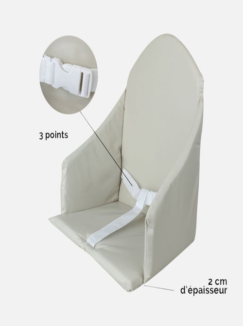Coussin d'assise universel Miam avec harnais pour chaise haute bébé - Monsieur Bébé - Kiabi