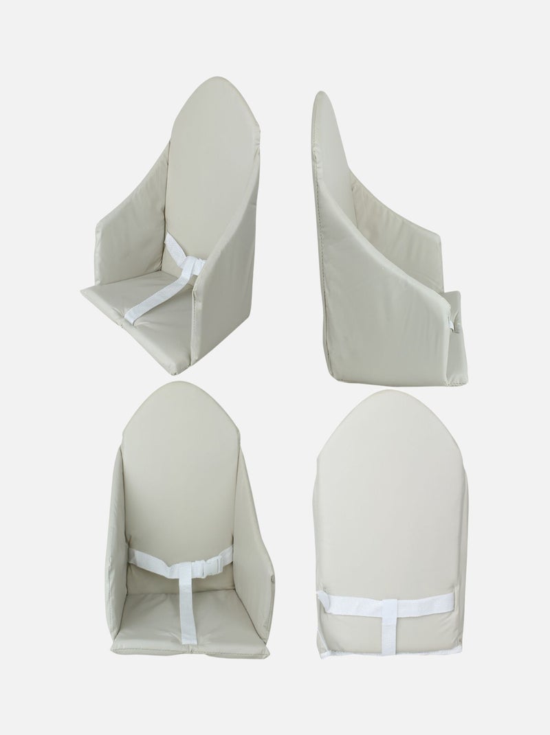 Coussin d'assise universel Miam avec harnais pour chaise haute bébé - Monsieur Bébé Beige - Kiabi