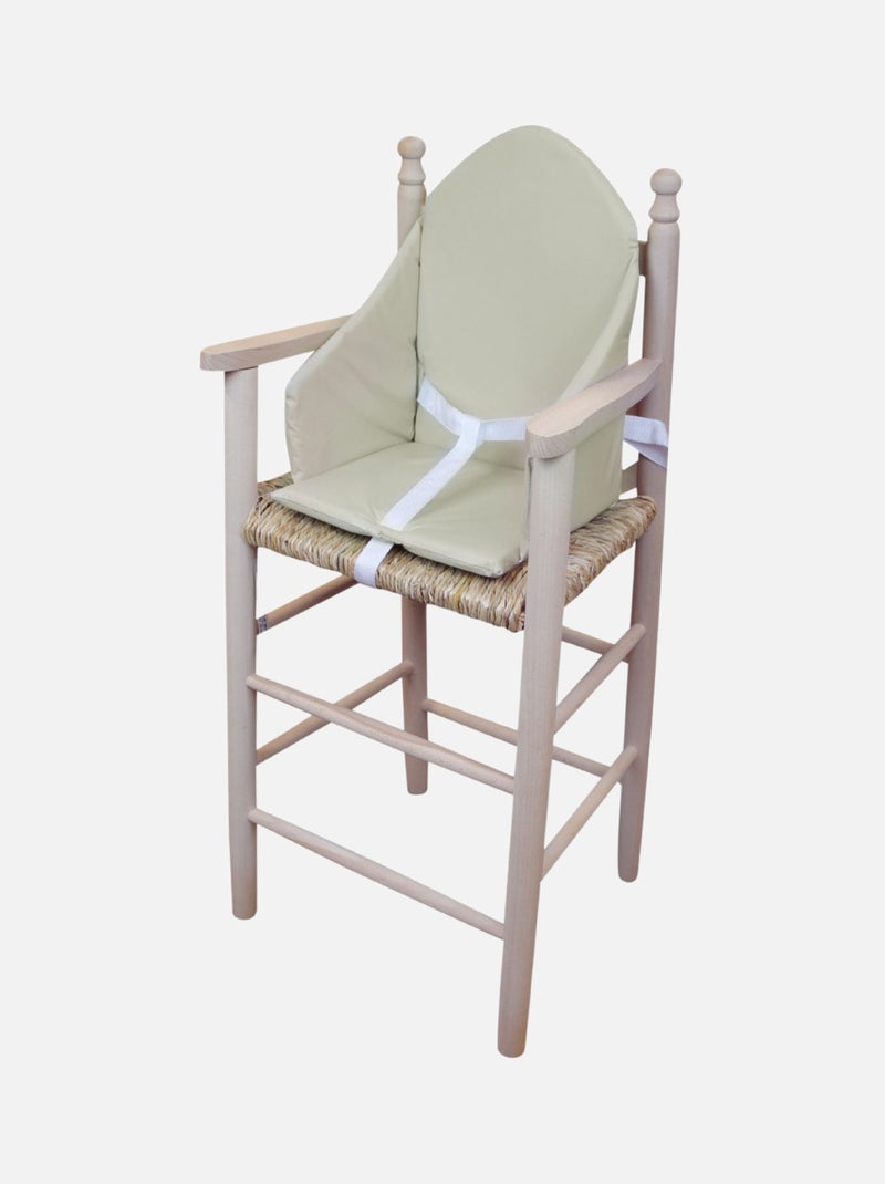 Coussin d'assise universel Miam avec harnais pour chaise haute bébé - Monsieur Bébé Beige - Kiabi