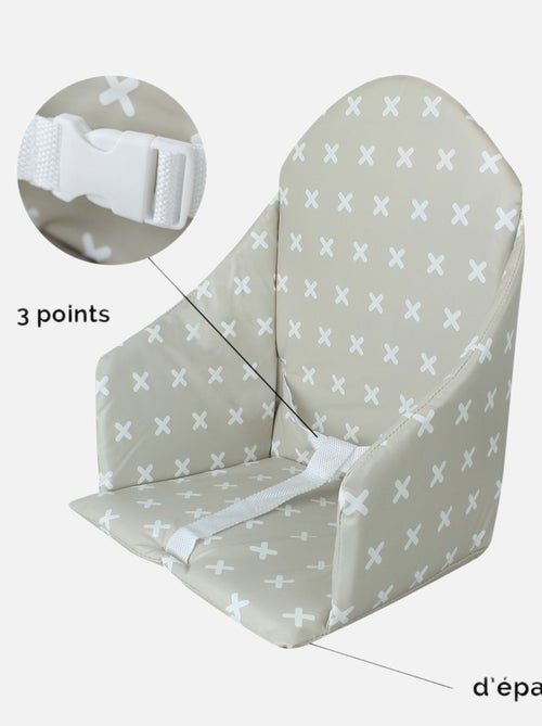 Coussin d'assise universel Miam avec harnais pour chaise haute bébé - Monsieur Bébé - Kiabi