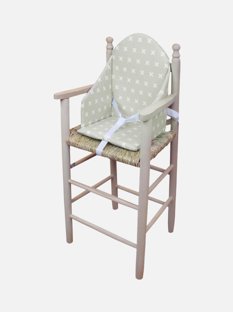 Coussin d'assise universel Miam avec harnais pour chaise haute bébé - Monsieur Bébé Blanc Beige - Kiabi