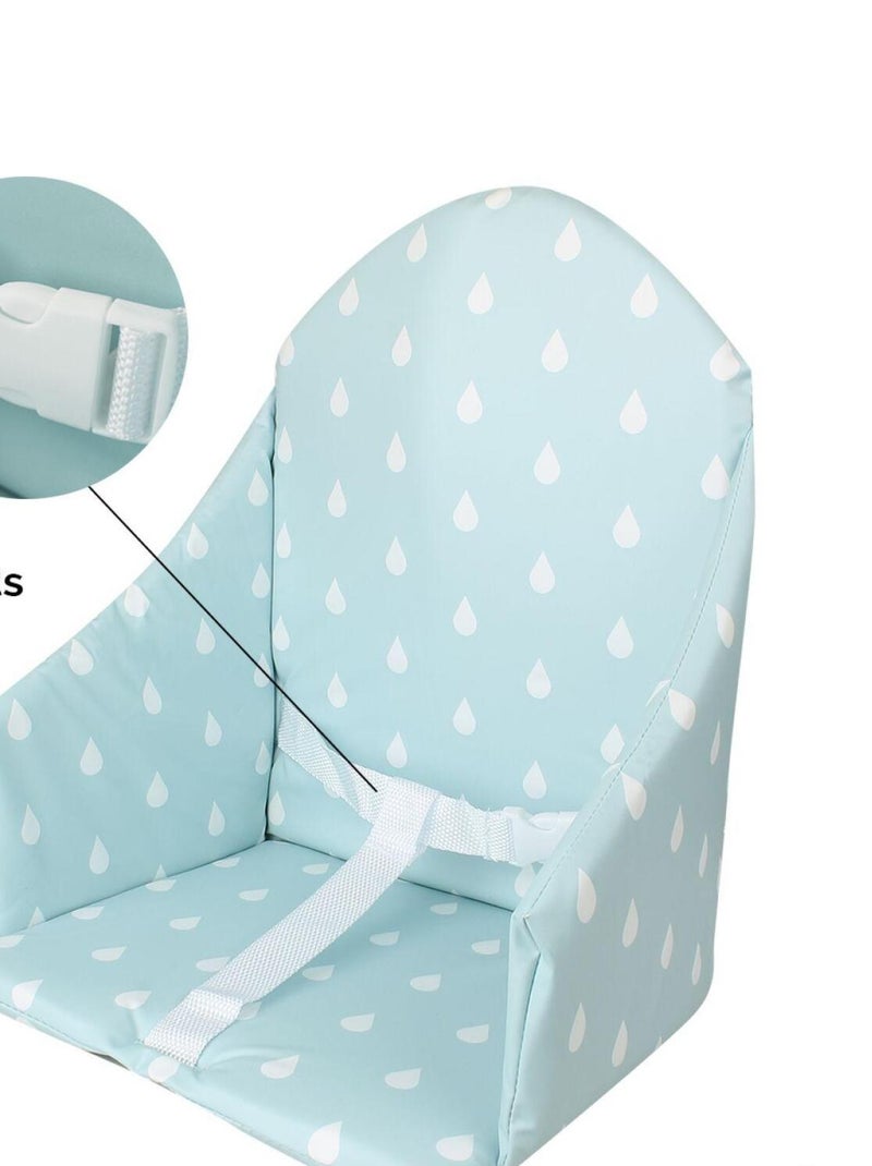 Coussin d'assise universel Miam avec harnais pour chaise haute bébé - Monsieur Bébé Bleu - Kiabi