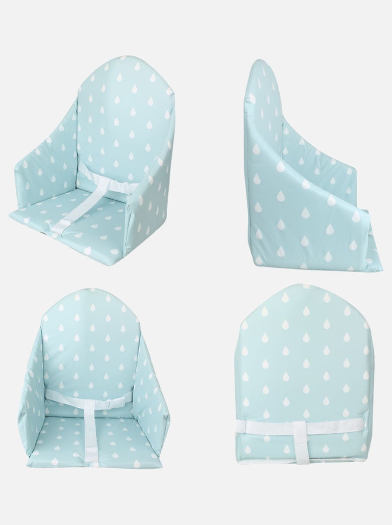 Coussin d'assise universel Miam avec harnais pour chaise haute bébé - Monsieur Bébé Bleu - Kiabi