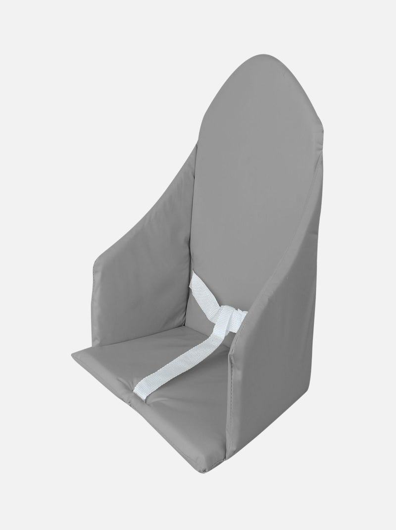 Coussin d'assise universel Miam avec harnais pour chaise haute bébé - Monsieur Bébé Gris foncé - Kiabi