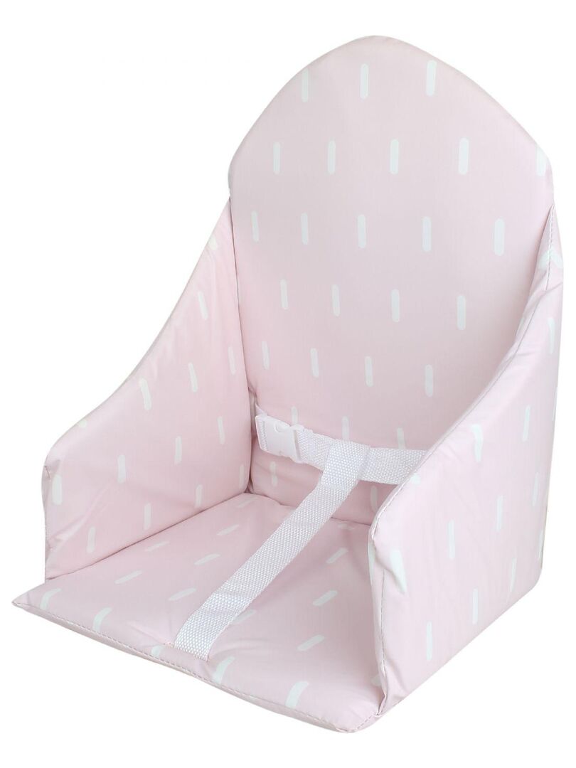 Coussin d'assise universel Miam avec harnais pour chaise haute bébé -  Monsieur Bébé - Rose - Kiabi - 13.90€