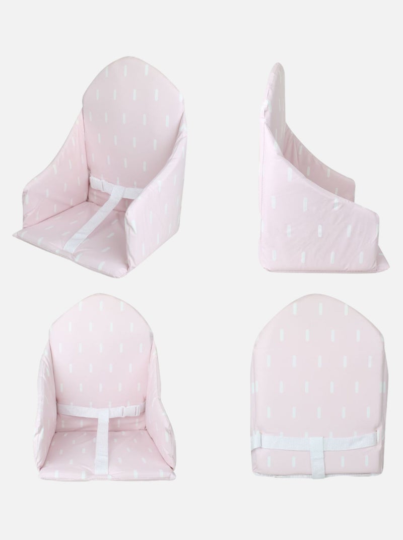 Coussin d'assise universel Miam avec harnais pour chaise haute bébé - Monsieur Bébé Rose - Kiabi