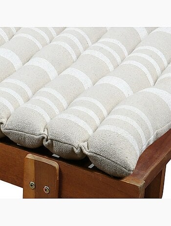 Coussin de bain de soleil 60x180 cm rayé