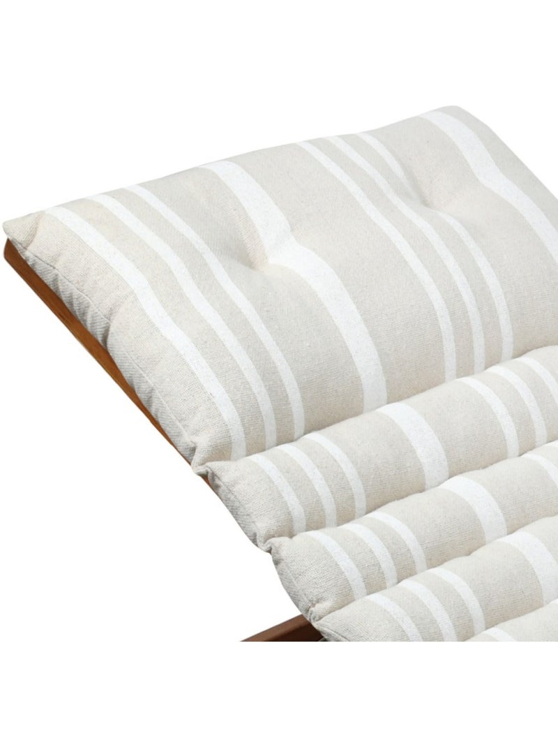 Coussin de bain de soleil 60x180 cm rayé Blanc - Kiabi